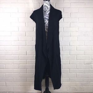 Splits59 Long Black Sweater